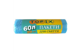 Пакет д/сміття 60*20шт офіс (Апп)