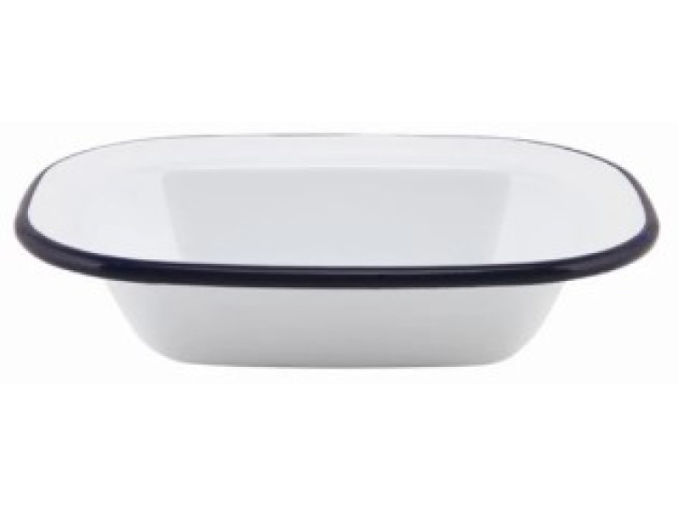Блюдо глиб., 20х15х4,5 см жовт. ободок GenWare 44020WHY - зображення 1
