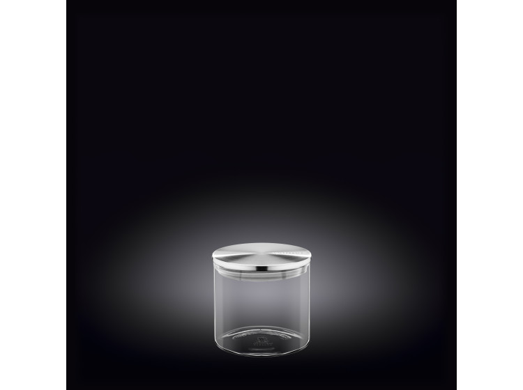 Thermo.Ємність скляна д-збер.з-метал.криш.10х10см,600мл Wilmax WL-888512 - зображення 1
