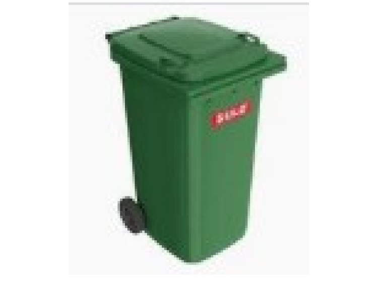 Контейнер для сміття 120л Bora Plastik BO996Green - зображення 1