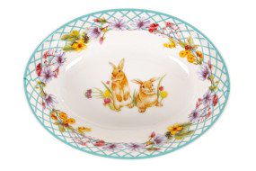 БЛЮДО "FUNNY BUNNY" 18х13СМ  985-175