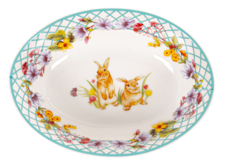 БЛЮДО "FUNNY BUNNY" 18х13СМ  985-175 - зображення 1