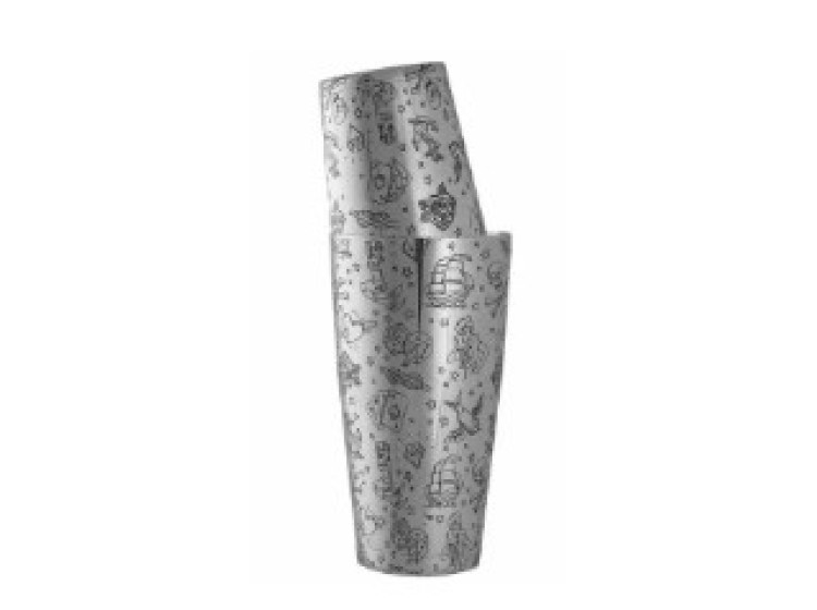 Шейкер 750 мл Tattoo Weighted Urbanbar (Урбанбар) UB3541-UB3544 - зображення 1