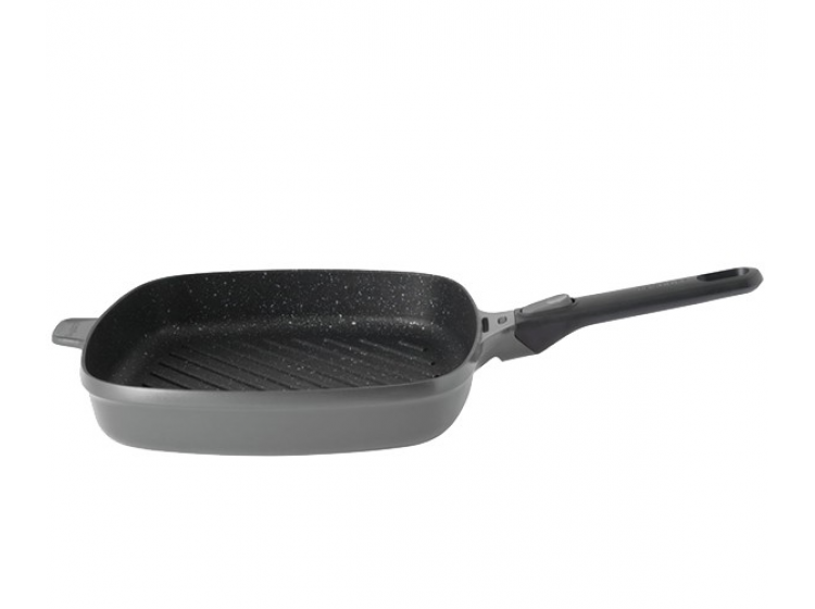 Сковорода-гриль з антипригарним покриттям GEM сіра  28 см 5,5 л Berghoff 2307431 - зображення 1