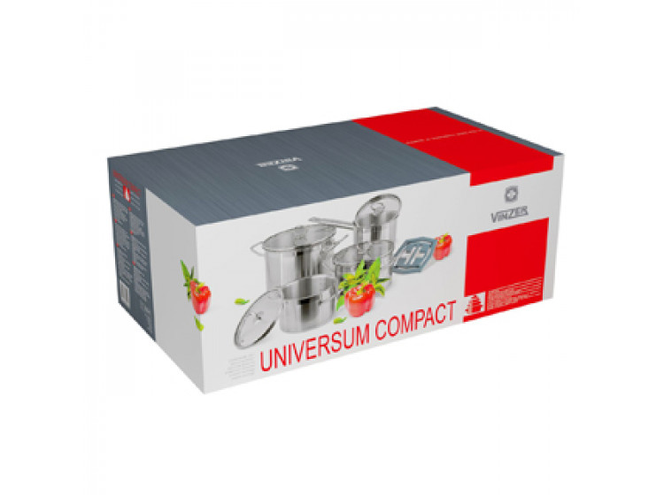 Набір посуду 9пр. Universum Compact Vinzer 89040\/50040 - зображення 2