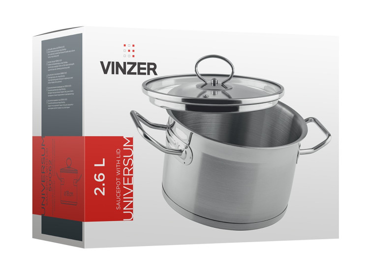 Каструля 2,6л Universum Vinzer 89062\/50062 - зображення 3