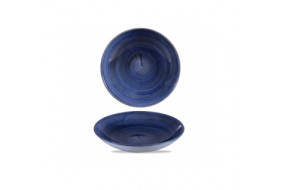Тарілка кругла 24,8 см, 1,136 л  колір Cobalt Blue серія "STONECAST PATINA" (СК)PABLEVB91