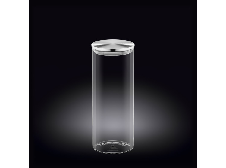 Thermo.Ємність скляна д-збер.з-метал.криш.10х25,5см,1600мл  Wilmax WL-888518 - зображення 1
