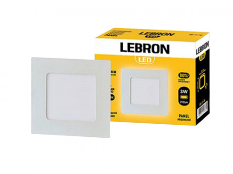 Світильник Lebron LED Врізний Квадратний L-PS-341 3W 4100K  (12-10-31) - зображення 1