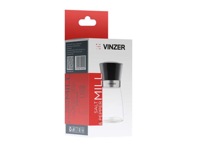 Млин для солі та перцю 170 мл. Vinzer  50194 - зображення 3