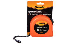 --- * Рулетка Classic 10м х 25мм пл.корпус SPARTA (31305)