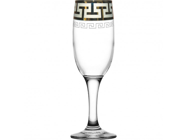 Бістро фужер для шампанського 190мл 6шт Грецький візерунок (Г-Х) Ge03-419 - зображення 1