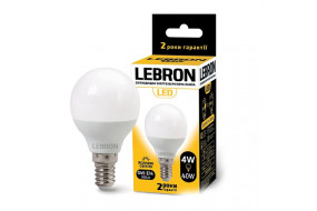 Лампа LED LEBRON L - G45 8W E14 4100K 720Lm (00-10-27) (11-12-28)