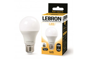 Лампа LED LEBRON L - A60 10W E27 4100K 900Lm (11-11-28) (11-11-32Ак)