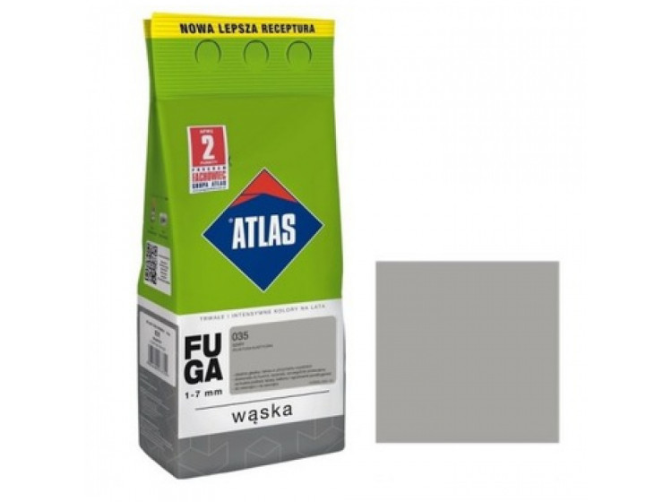 Фуга ATLAS (1-7mm) 035 сірий 2кг - зображення 1