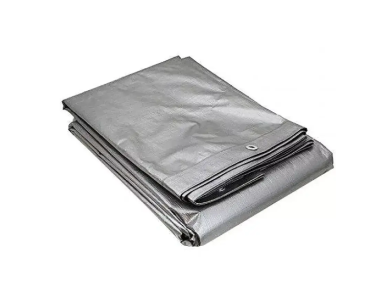 Тент будівельний 110г\/м,  4х5м сірий WoffMann \/\/ 999945 - зображення 1