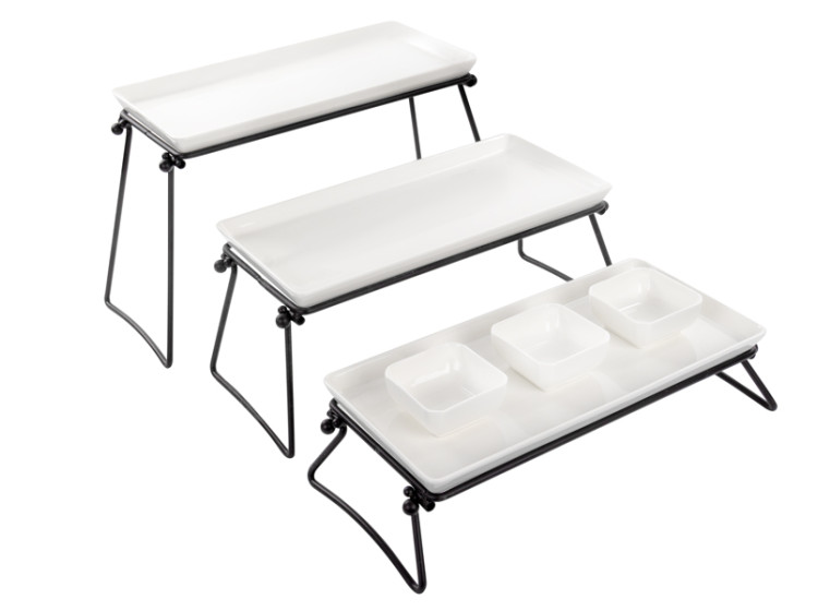 Набір з 3-ярусних блюд на підставці 925-080 - зображення 1