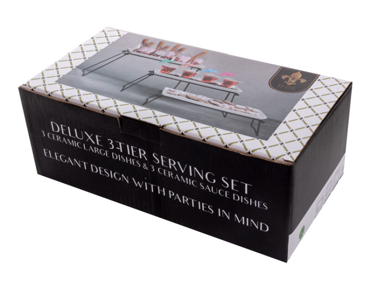 Набір з 3-ярусних блюд на підставці 925-080 - зображення 2