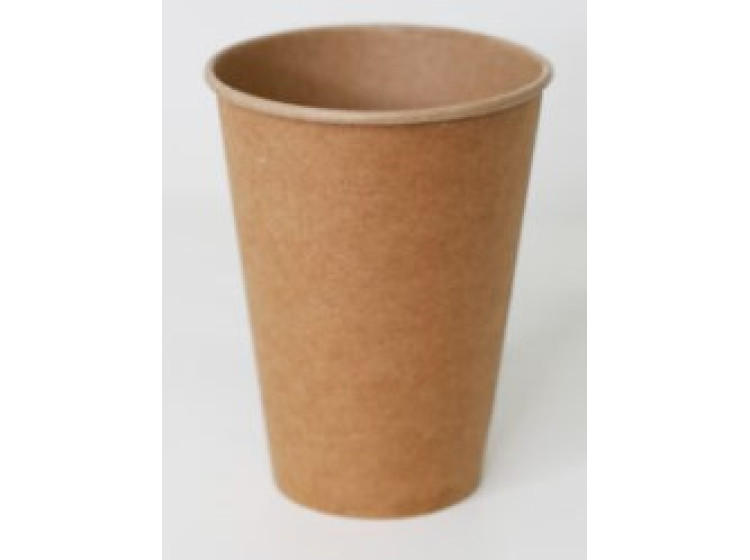 Універсал. стакан екокрафт, який закрив. 300g Kraft paper + 15PE (ПК) - зображення 1