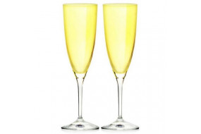 Келихи для шампанського 2шт Kate Yellow (Ч) 40796 220 382028-2