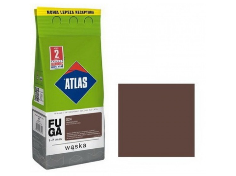 Фуга ATLAS (1-7mm) 024 темно-коричневий 2кг - зображення 1