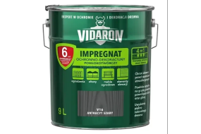 VIDARON Імпрегнат захист деревини V16 9л сірий антрацит