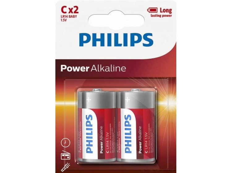 Батарейка Міні-бочка  PHILIPS LR14L2F\/10 1.5V 1шт - зображення 1