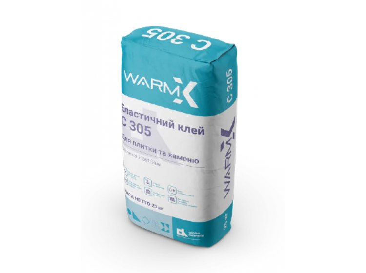 WARMIX "Universal Elast Glue" С 305 (Еластичний клей для плитки та каменю) 25кг - зображення 1