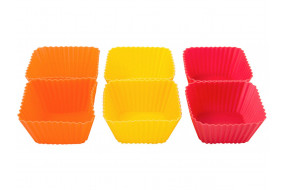 Набір форм для випічки кексів 6шт,  6,5x6,5x3см TM "Krauff"  26-184-032