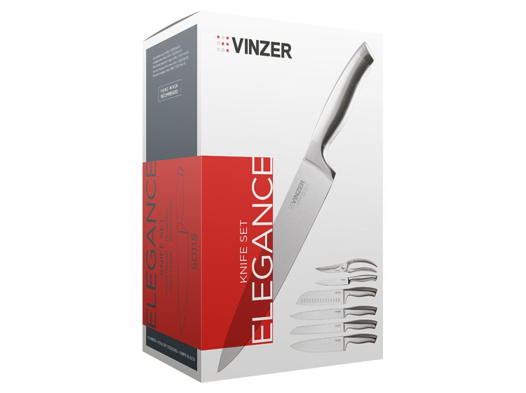 Набір ножів ELEGANCE 8 пр. Vinzer 50115 \/ Knife set Vinzer 50115 - зображення 3