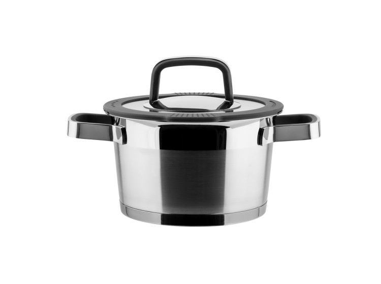 Каструля з кришкою Moderno 16 см 1,5л \/ Saucepot with lid VINZER 50071 - зображення 1