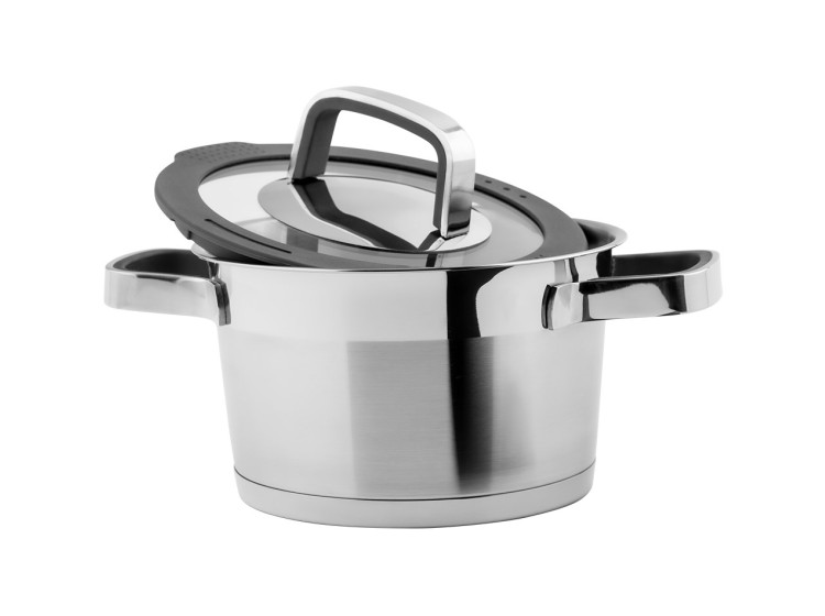 Каструля з кришкою Moderno 16 см 1,5л \/ Saucepot with lid VINZER 50071 - зображення 2