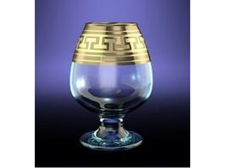 GE03-483 Роуз келих д\/бренді 250мл 6шт Грецький візерунок(Г-Х) - зображення 1