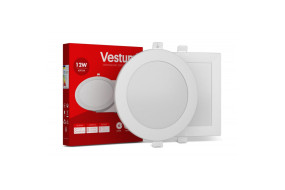 Світильник LED врізний круглий Vestum 12W 6000K 220V 1-VS-5109