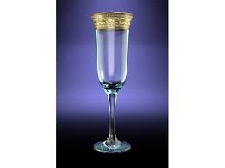 Ge08-С-883 Набір Юнона фужер для шамп.210мл 2шт+свічка  Версаче (Г-Х) - зображення 1