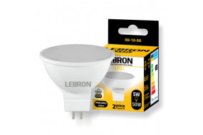 Лампа LED LEBRON L-MR16 5W GU5.3 4100K 400lm (00-10-66) 11-14-30
