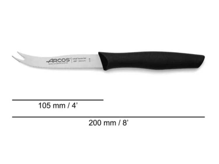 Ніж для сиру 105мм Nova чорний Arcos 188700 - зображення 4