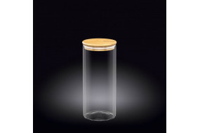 Ємність скляна для зберігання з бамбуковою кришкою 1500мл Wilmax WL-888507