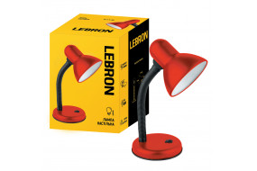 Лампа настільна LEBRON L-TL Е27 ,40Вт червона (15-11-32)
