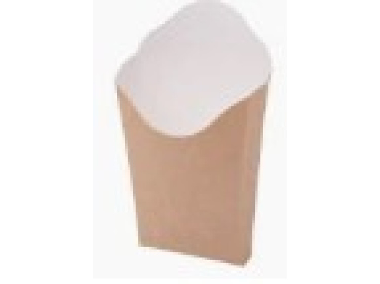 Універсал. стакан екокрафт (картопля фрі) 300g Kraft paper + 15PE (ПК) - зображення 1