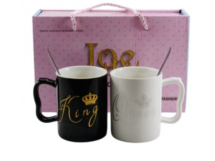 LOVE  НАБІР   2-пр   кухлів  фарф. 300 мл (Корч)  445-14 - зображення 1