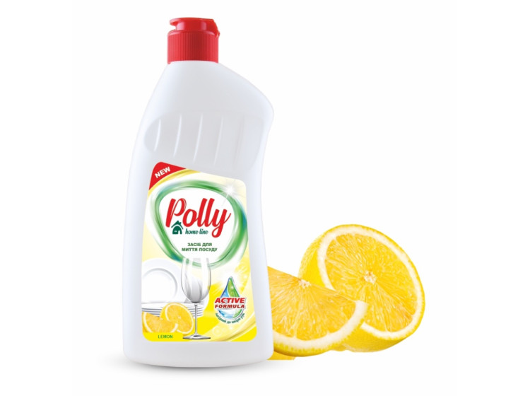 Засіб для миття посуду Лимон 500 мл POLLY 50557 - зображення 1
