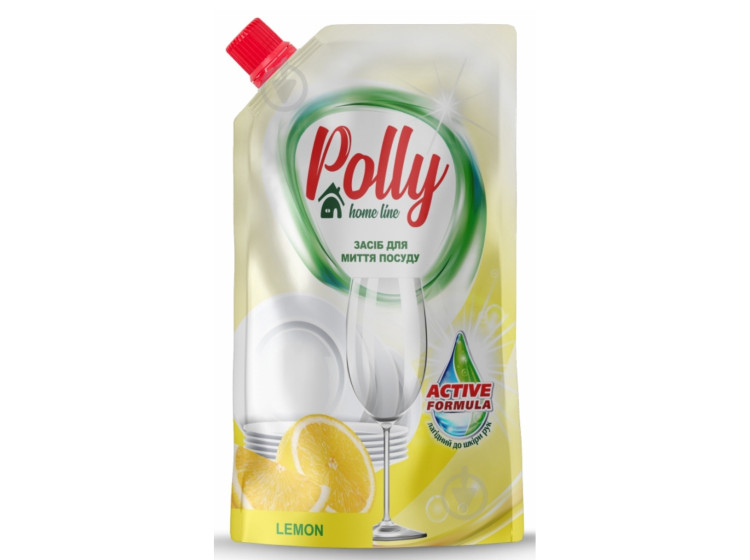 Засіб для миття посуду Лимон 500 мл дой-пак POLLY 51257 - зображення 1