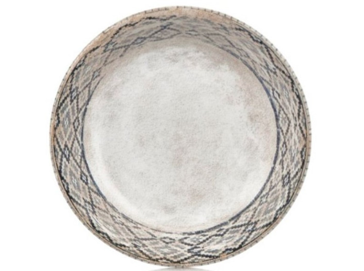 Тарілка 23 см, серія Rug By Bone (СК)  RUG-ZT-23-DZ - зображення 1