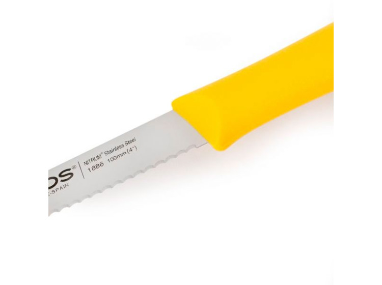 Ніж для чищення 100мм зубчастий жовтий Nova Arcos 188615 - зображення 3