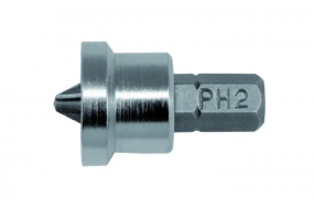 Біта РН 2 х 25мм, сталь S2, з обмежувачем для гіпсокартону і магнітом, 1шт // Haisser (2711807)