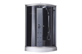 Гідробокс TANI SBM90x90.SAT.LOW.GR, низький, скло тонір. 4 мм + стінки BLA Lidz