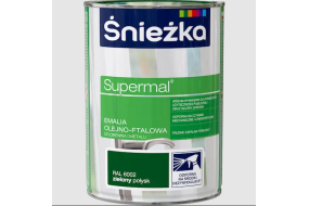 Емаль олійно-фталева Supermal Sniezka RAL 6002  зелена глянцева 0,8л (MOD)