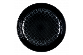 Тарілка глибока 20 см чорна Marrakesz Lubiana  4281K80E