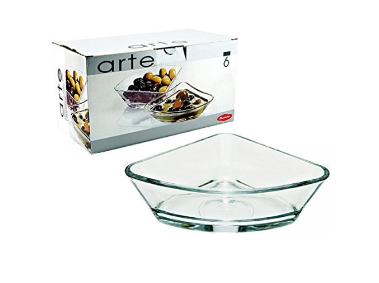 Набір блюд Арте трикутних 11,7*12,3см  6шт Pasabahce 53953 - зображення 1